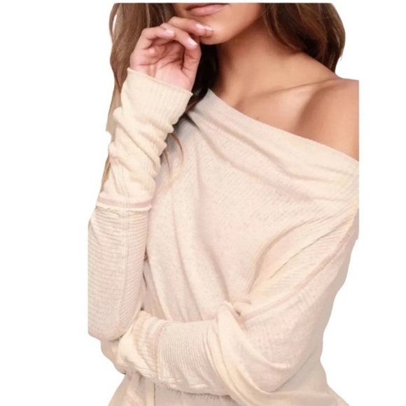 Free People Londontown Thermal Top Oversized - Picture 4 of 10